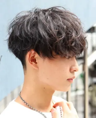 ミディアム メンズ 森口 竜匡のヘアスタイル