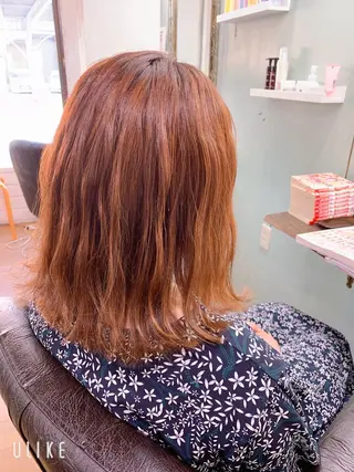 ミディアム カラー R ri R takagiのヘアスタイル