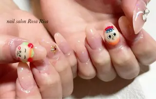 セミロング ネイル ネイルスタジオ シェイクユアハンズのネイルデザイン