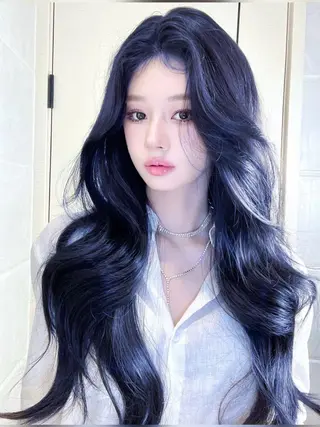 ロング カラー 🤍ྀི透ける寒色 Cocoa🤍ྀིのヘアスタイル