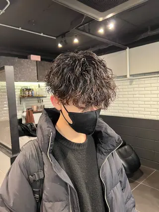 メンズ メンズ特化/パーマ/ メッシュ/竜成のヘアスタイル