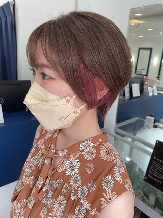 ショート カラー 💫cadre新小岩 Kaori💫のヘアスタイル