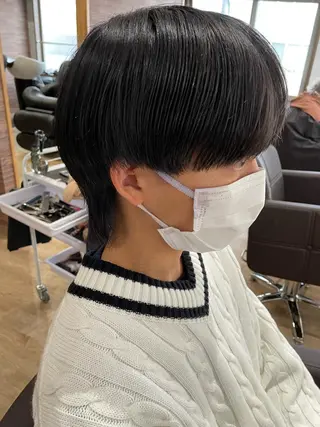 ミディアム メンズ 月200名以上担当 六甲徒歩30秒のヘアスタイル