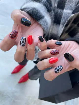 ロング カラー ヘアアレンジ キッズ ネイル マツエク・マツパ 福田 加奈のネイルデザイン