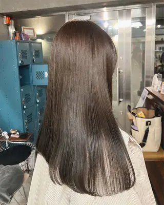 セミロング 土田かほ/本日🈳 透明感カラー🍃のヘアスタイル