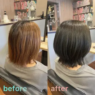 ミディアム 筒井 璃音のヘアスタイル