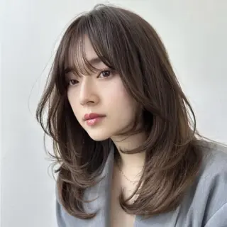 ロング レイヤーカット大人気 //吉田百花のヘアスタイル