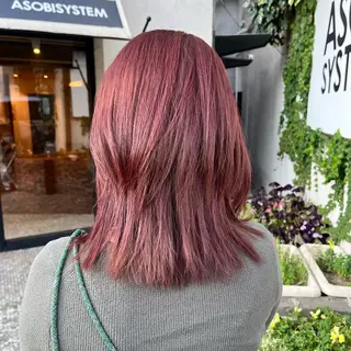 セミロング HAIR & MAKE orange所属・mary'sメリー /ニュアンスカラーのヘアスタイル