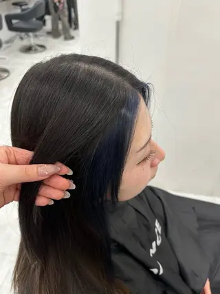 カラー 透ける透明感カラー 🤍anju🎀のヘアスタイル