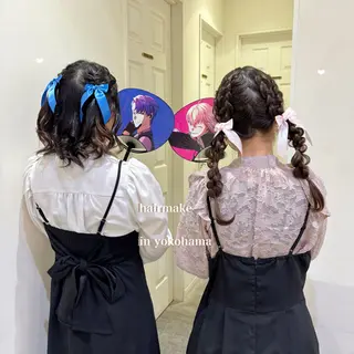 ミディアム ヘアアレンジ エクステ/ハイトーン 🐏☁️miminaのヘアスタイル