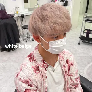 カラー メンズ 💗🤍透明感カラー 🤍💗kanonのヘアスタイル