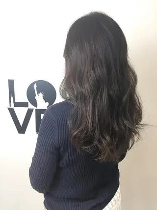 セミロング カラー ✂️小顔カット✂️ 山本有紀のヘアスタイル