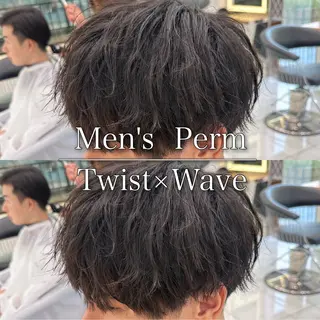 メンズ 白髪ぼかし/白髪 メッシュ/ゆうとのヘアスタイル