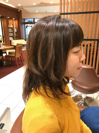 ロング カラー ヘアアレンジ テラモト カズヨシのヘアスタイル