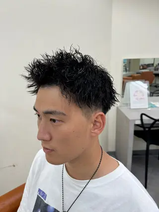 パーマ メンズ 京都駅/メンズサロン 山田司のヘアスタイル