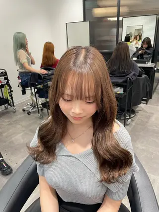 ロング カラー 🎀暖色/ラベンダー /paru🤍のヘアスタイル