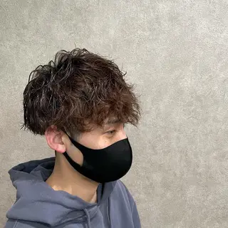 ショート パーマ メンズ BUBBLES所属・山本 琴乃🦭のヘアスタイル