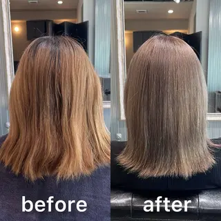 ミディアム カラー KIZU 髪質改善 オカルト怪談のヘアスタイル