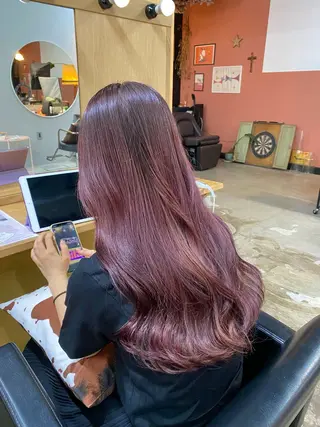 ロング カラー ヘアアレンジ chapter問屋町 💘小室明華のヘアスタイル