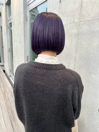 ショート カラー ヘアアレンジ viewstokyo所属・mana 暖色カラーカットのヘアスタイル
