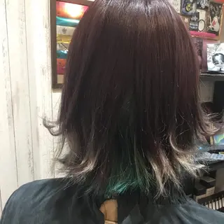 ミディアム カラー embrace エンブレイスのヘアスタイル