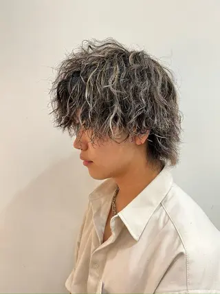 ショート カラー パーマ 【似合わせカラー】 西口嶺河のヘアスタイル
