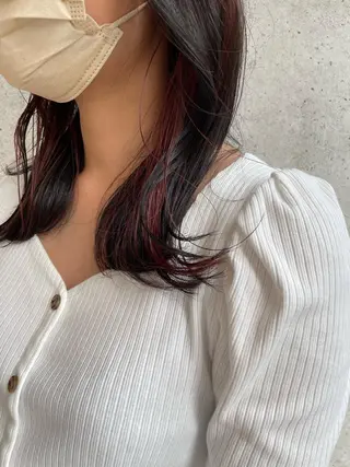 セミロング ⭐️透け感カラー /齊藤容史⭐️のヘアスタイル