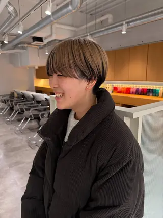 ショート カラー ショートボブ /綾華のヘアスタイル