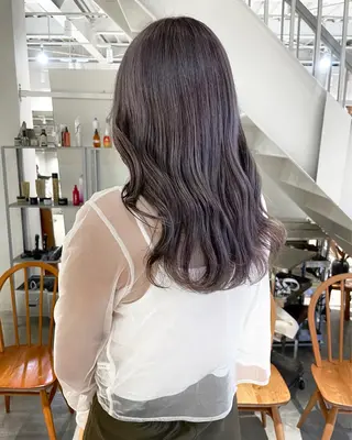 ロング カラー 林 千聖のヘアスタイル