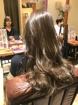 ロング カラー シールエクステ⭐️ オオミタクヤのヘアスタイル