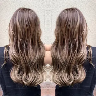 セミロング レイヤー×縮毛矯正 深見 拓のヘアスタイル