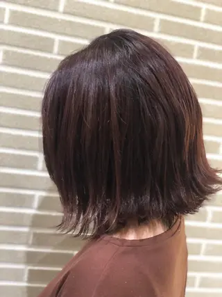 ミディアム カラー 山北 咲子のヘアスタイル