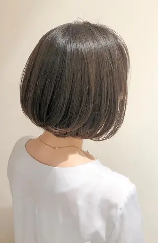 カラー ボブ韓国風レイヤー 髪質改善/畠中ケントのヘアスタイル