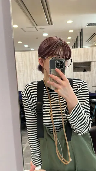 ショート カラー Bonheur  KAWANISHI所属・ノンダメージ 🥑mikubanのヘアスタイル