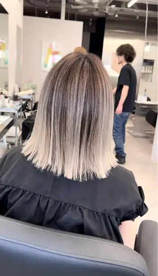 ショート カラー ブリーチ担当数 心斎橋No.1アプのヘアスタイル