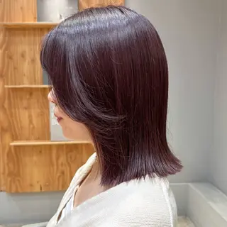 ミディアム カラー 🌿レイヤーボブ/パ ーマ🌿　木梨健太のヘアスタイル