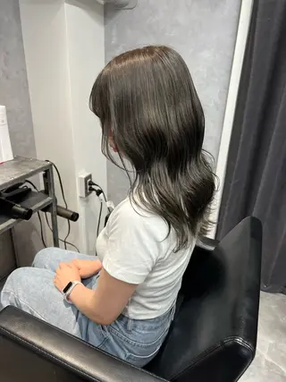 セミロング カラー TOMONA👑 GiseL梅田店のヘアスタイル