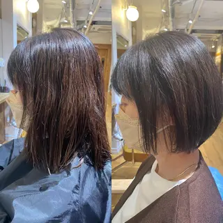 ショート カラー パーマ ヘアアレンジ メンズ 【暗め透明感カラー】 【インナー】小島良太のヘアスタイル