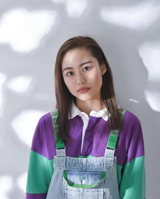 セミロング カラー 房川 尚人のヘアスタイル