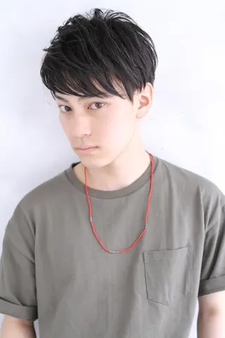 ショート メンズ EMANONシェアサロン心斎橋店所属・韓国メンズヘア　ミル クティボブ　足立佳代のヘアスタイル