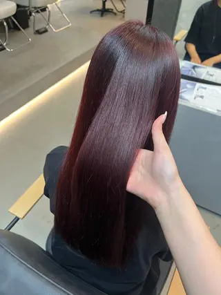 ロング ririko/ 暖色カラー/艶カラーのヘアスタイル