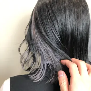 ミディアム 🌈インナーカラー 手塚直生のヘアスタイル