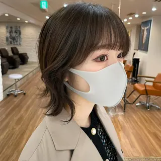 ミディアム カラー 【韓国風くびれヘア】 joule小木曽輝のヘアスタイル