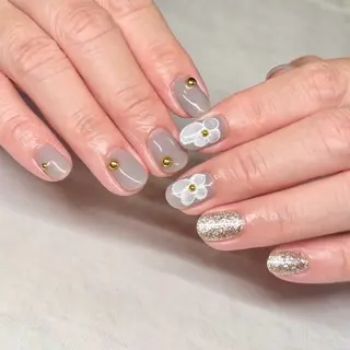 ネイル 【B.nail】名古屋志賀本通-フィルイン/ニュアンス/定額/長さだし-所属・橋立 敬子のネイルデザイン