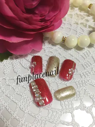 ショート ミディアム セミロング ロング カラー パーマ ヘアアレンジ メンズ キッズ ネイル まつエク nail salon&school felice所属・フェリーチェ瑞江店 新山のネイルデザイン