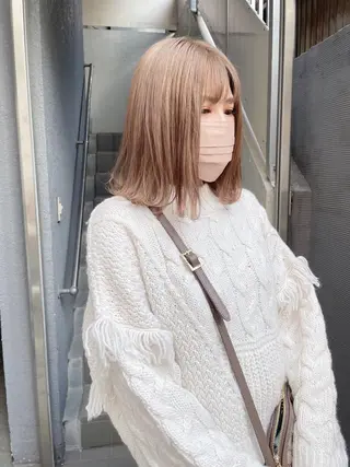 ミディアム カラー ボブ/レイヤー 🌟梅田盛一🌟のヘアスタイル