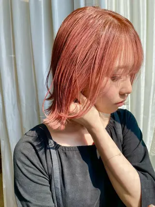 ショート カラー レイヤー/ボブ/ 顔周り/yukinaのヘアスタイル