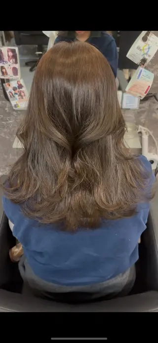 セミロング レイヤーカット/韓国 ヘア/LILICAのヘアスタイル