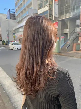 セミロング ニュアンスネイル/ ボブ/まちゃこのヘアスタイル