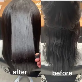 ミディアム 植田 侑磨のヘアスタイル